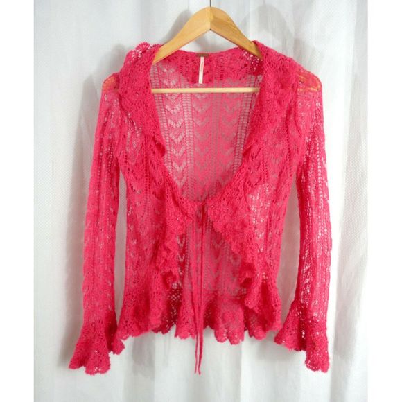 free people Sweaters - Free People Womens Soft Tie Front Sweater Top S
